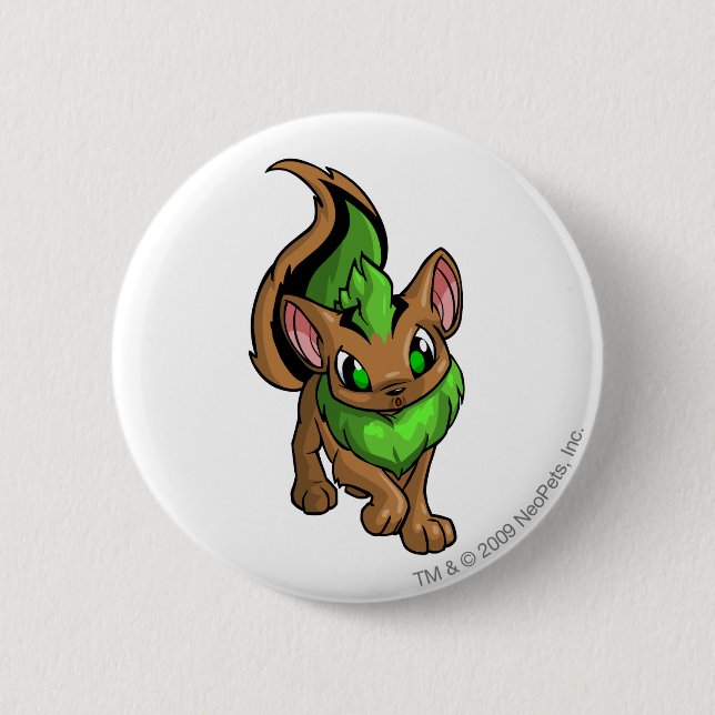 Xweetok Green Pinback Button (Front)