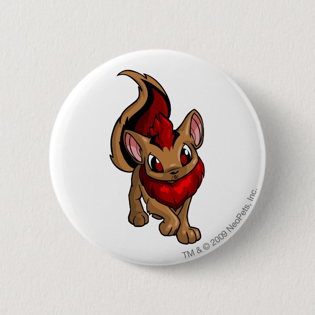 Xweetok Red Pinback Button (Front)