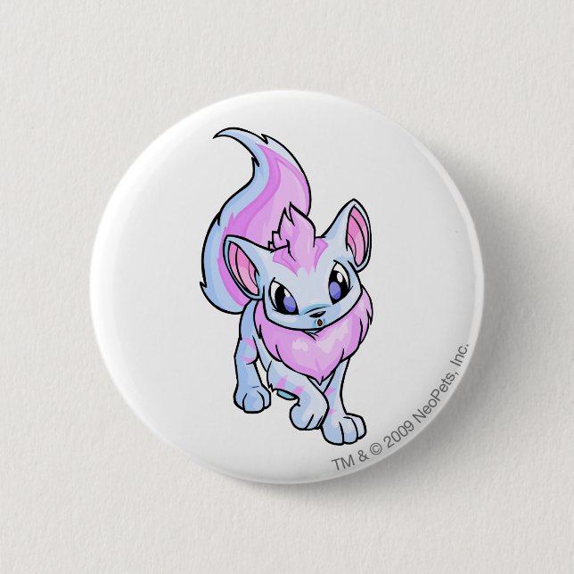 Xweetok Striped Pinback Button (Front)