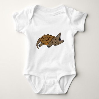 Xx- Awesome Snapping Turtle Baby Bodysuit by naturesmiles at Zazzle
