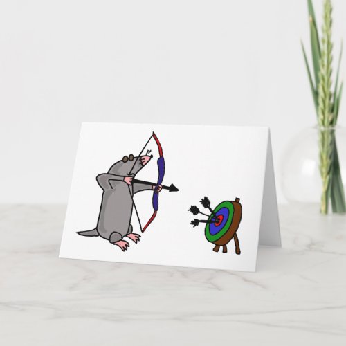 XX_ Blind Mole in Archery Competition Card