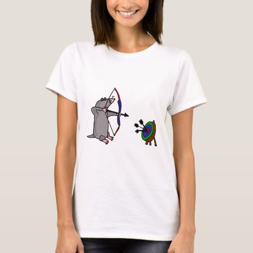 XX_ Blind Mole in Archery Competition T_Shirt