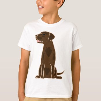 Xx- Chocolate Labrador Retriever Puppy Dog T-shirt by inspirationrocks at Zazzle