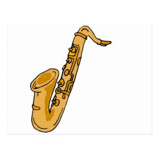 Saxophone Cartoon Postcards | Zazzle