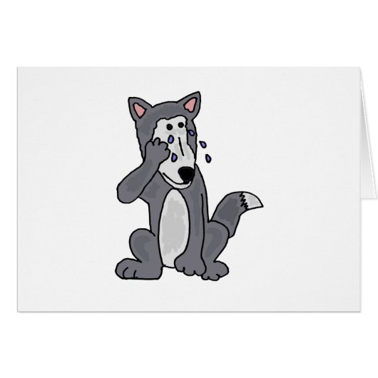 XX- Crying Wolf Cartoon Cards (Front Horizontal)