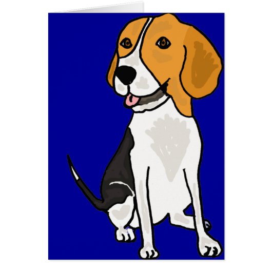 XX- Cute Beagle Cartoon Cards (Front)