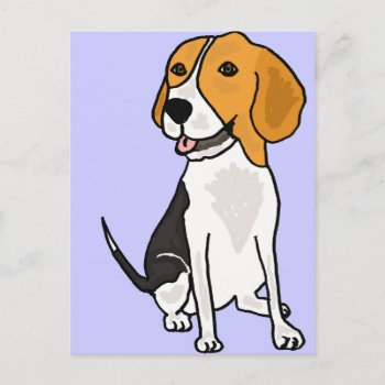 Xx- Cute Beagle Cartoon Postcard by inspirationrocks at Zazzle