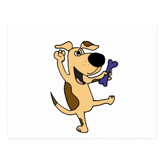 XX- Dancing Puppy Dog Postcard