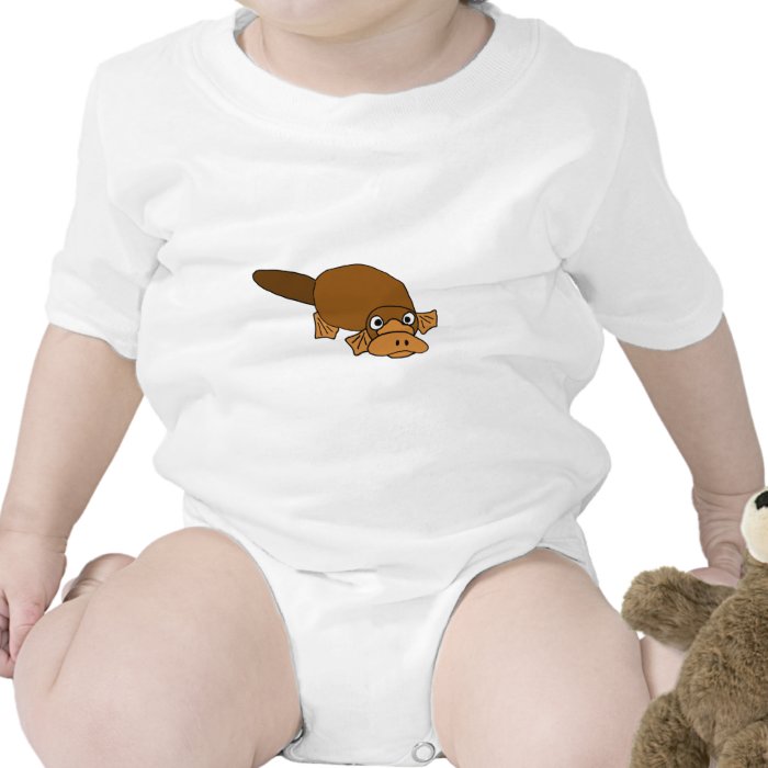 XX  Duck Billed Platypus Cartoon Rompers