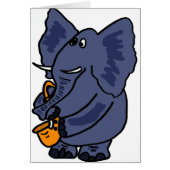 XX- Elephant Playing Saxophone (Front)