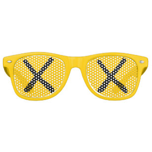 XX Eyes - "Crossed Out Eyes" Sunglasses Yellow