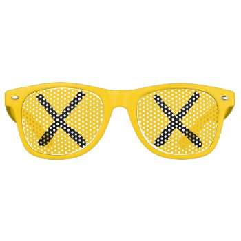 Xx Eyes - "crossed Out Eyes" Sunglasses Yellow by DrawnYesterday at Zazzle