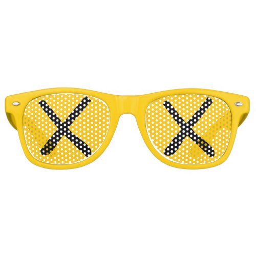 XX Eyes _ Crossed Out Eyes Sunglasses Yellow