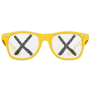 XX Eyes - "Crossed Out Eyes" Sunglasses Yellow