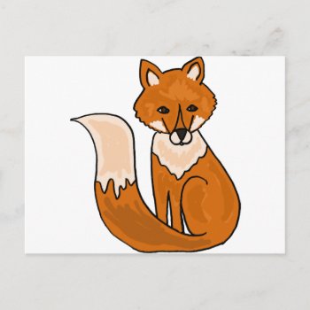 Xx- Foxy Fox Postcard by naturesmiles at Zazzle