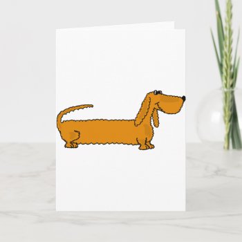 Xx- Funky Dachshund Card by naturesmiles at Zazzle