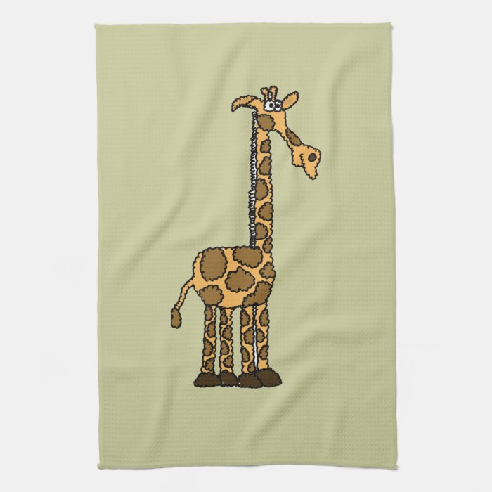 XX  Funky Giraffe cartoon Towel