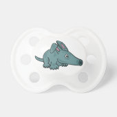 XX- Funny Aardvark Cartoon Pacifier (Front)