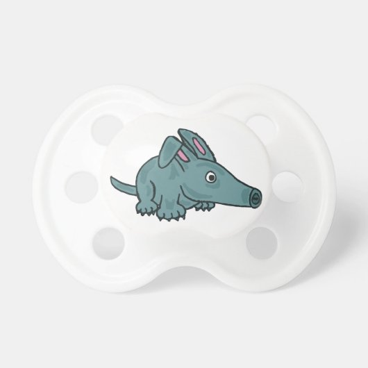 XX- Funny Aardvark Cartoon Pacifier (Front)