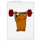 XX- Funny Brown Bear Weight Lifting (Front)