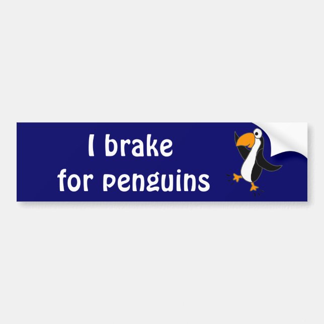 XX- Funny Dancing Penguin Cartoon Bumper Sticker (Front)