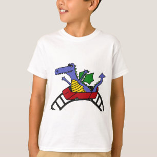 XX- Funny Dragon on a Roller Coaster T-Shirt
