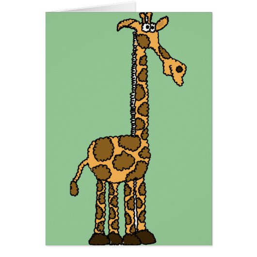 XX- Funny Giraffe Cartoon Cards (Front)