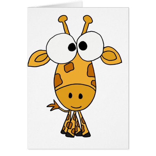 XX- Funny Giraffe Cartoon Cards (Front)
