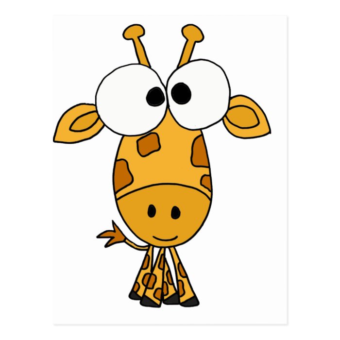 XX  Funny Giraffe Cartoon Post Card