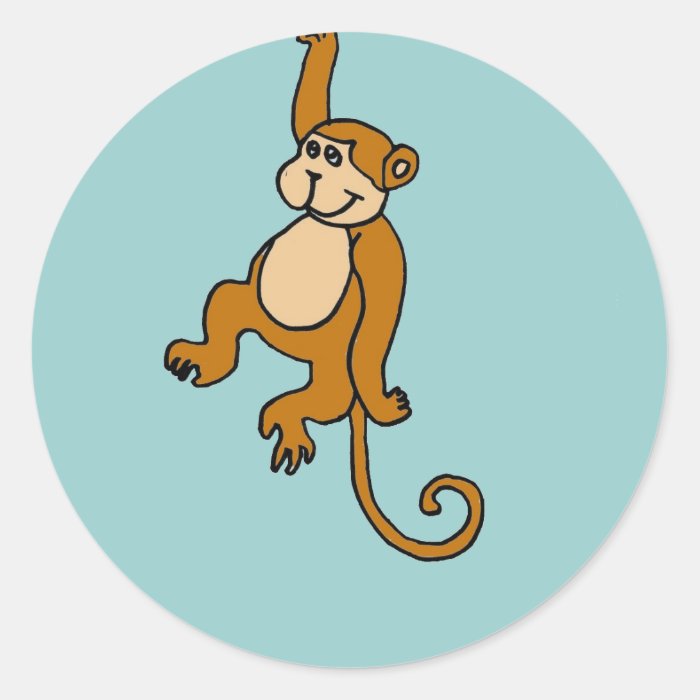 XX  Funny Hanging Monkey Stickers