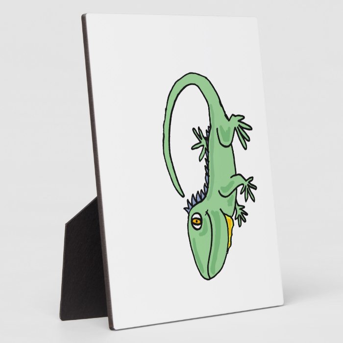 XX  Funny Iguana Cartoon Display Plaques