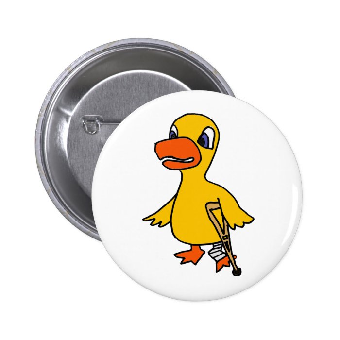 XX  Funny Lame Duck Cartoon Pinback Buttons