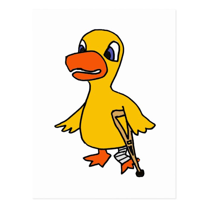 XX  Funny Lame Duck Cartoon Post Card