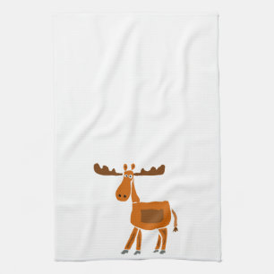 XX- Funny Moose Art Design Towel