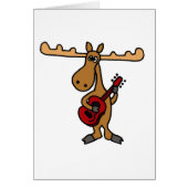 XX- Funny Moose Playing Guitar Cartoon (Front)