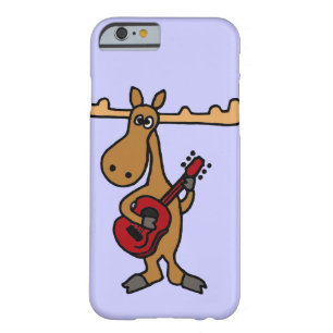 XX- Funny Moose Playing Guitar Cartoon Barely There iPhone 6 Case