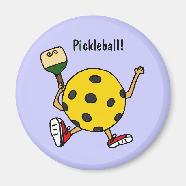 XX- Funny Pickleball Character Magnet (Front)