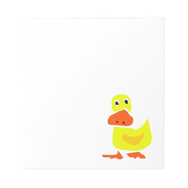 XX- Funny Primitive Art Duck Notepad (Front)