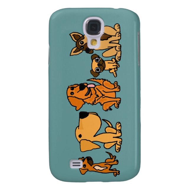 XX- Funny Rescue Dogs Group Cartoon Case-Mate Samsung Galaxy Case (Back)