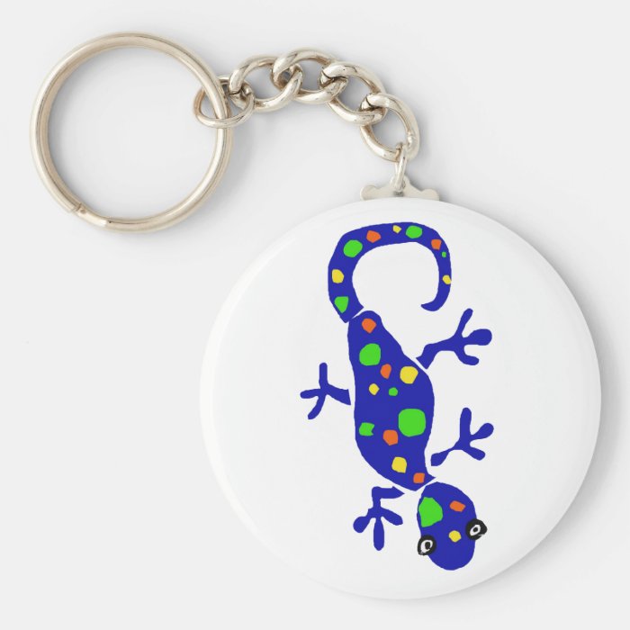 XX Gecko Primitive Art Cartoon Key Chains