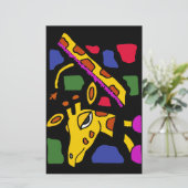 XX- Giraffe Abstract Art (Standing Front)
