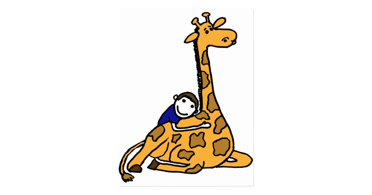 hug fun giraffe