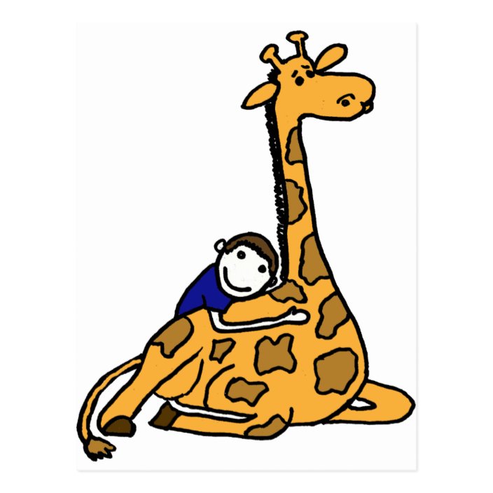 hug fun giraffe