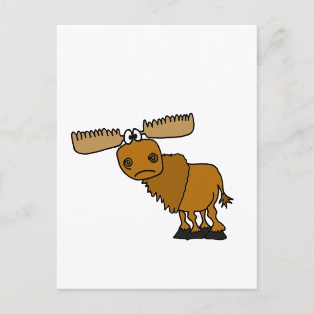 XX- Goofy Moose Design Postcard (Front)