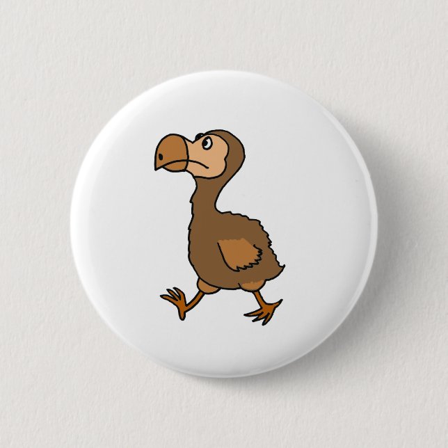 XX- Hilarious Dodo Bird Design Button (Front)