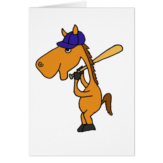 XX- Horse Playing Baseball Cards (Front)