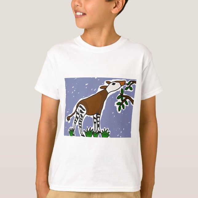 XX- Okapi Art Cartoon T-Shirt (Front)