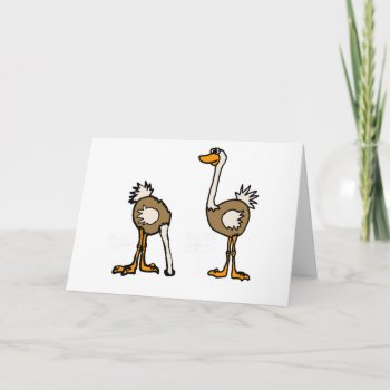 Xx-ostriches In Sand Card by naturesmiles at Zazzle