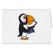XX- Puffin Playing the Saxophone (Front Horizontal)