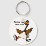 Xx- Release Your Inner Silly - Goose Keychain at Zazzle